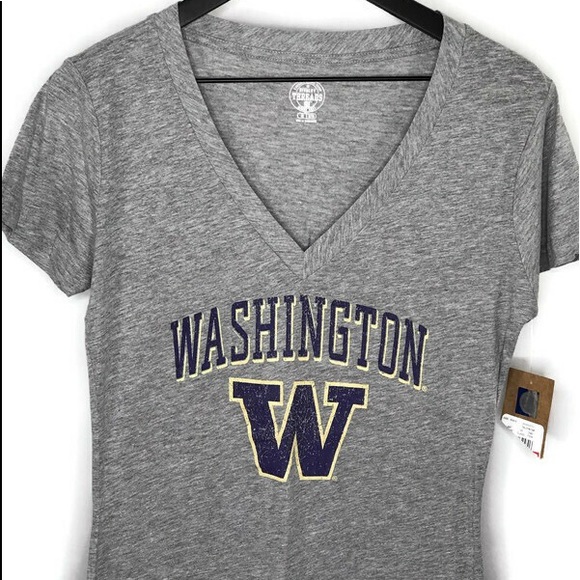 University of Washington Huskies Gray Graphic Tee - Picture 1 of 4